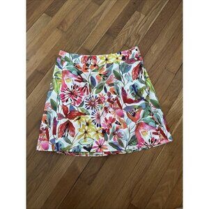 Rip Skirt Hawaii Tropical Floral Wrap Mini Skirt Women’s Size S